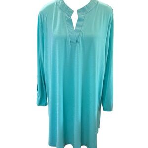 Dear Scarlett Aqua Blue Blouse – Size XL
